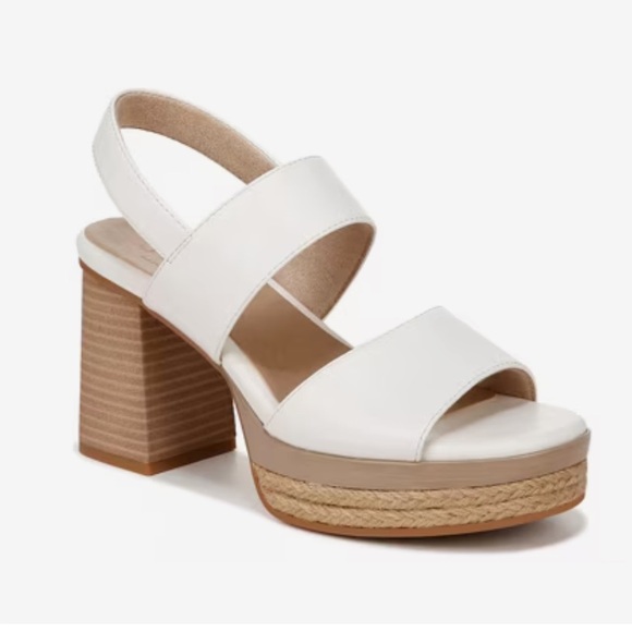 Naturalizer Shoes - Soul Naturalizers Holly Platform Elegant White Women's Sandals size 9.5M